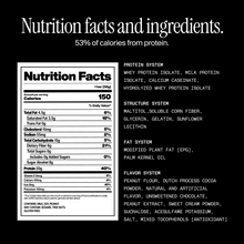 Peanut Butter Chocolate Bronze David bar Nutritional Information